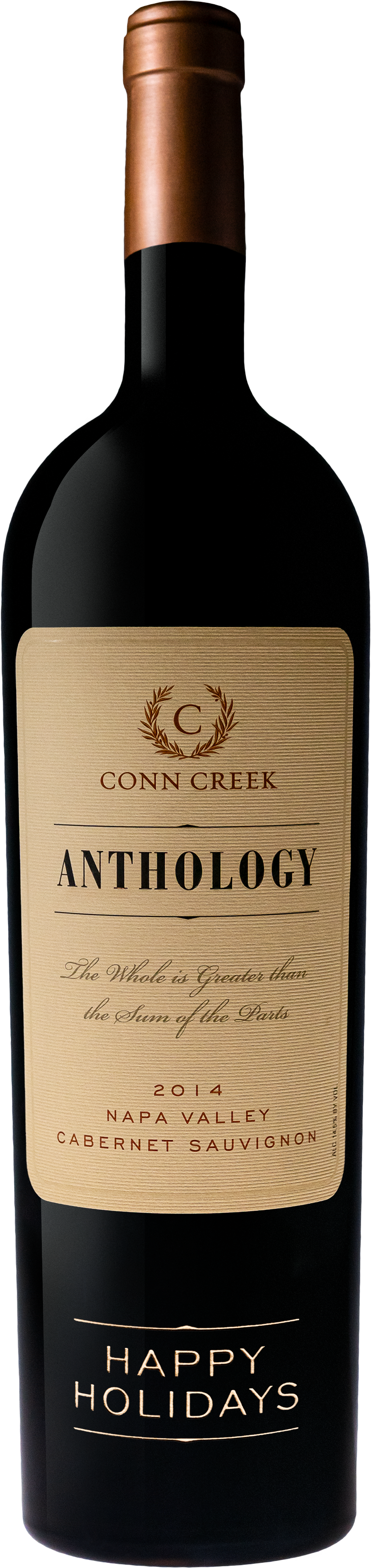 2014 Anthology Red Blend Napa Valley 1.5L - "Happy Holidays" Etched Bottle