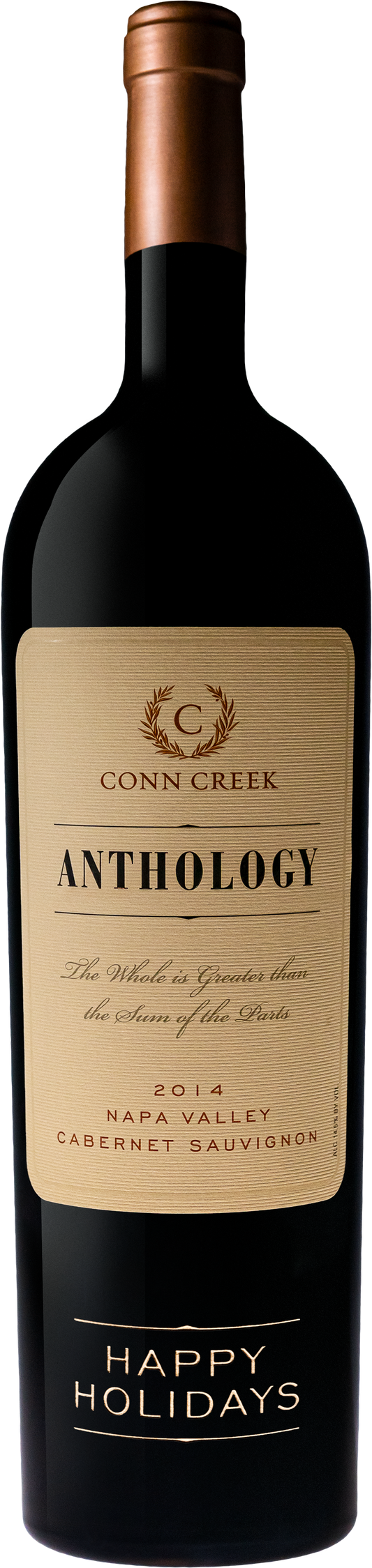 2014 Anthology Red Blend Napa Valley 1.5L - "Happy Holidays" Etched Bottle